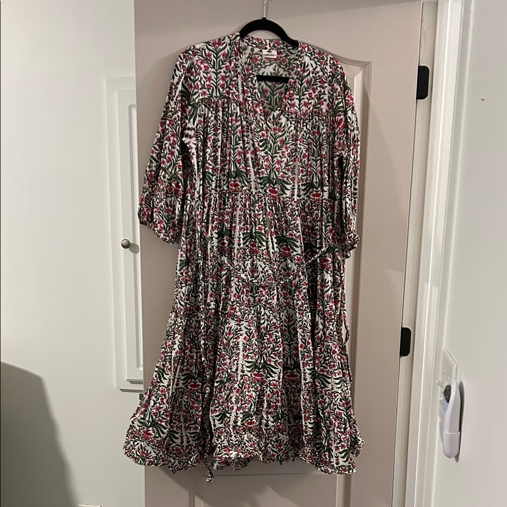 Chic Long Sleeve Floral Dress